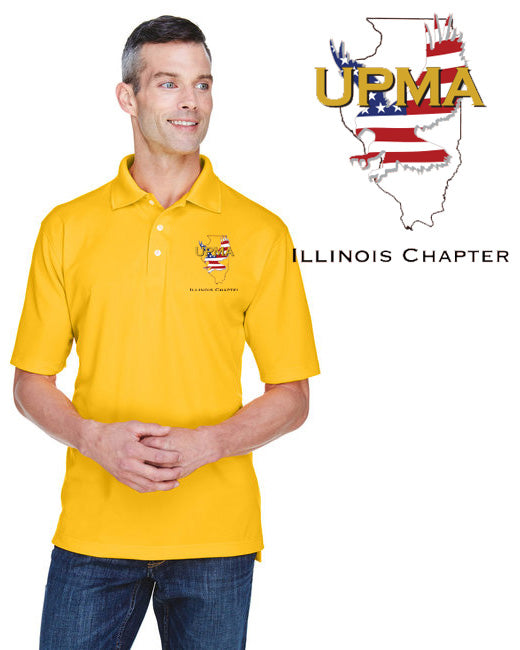 ILLINOIS Logo Unisex Performance Polo Shirt Embroidered