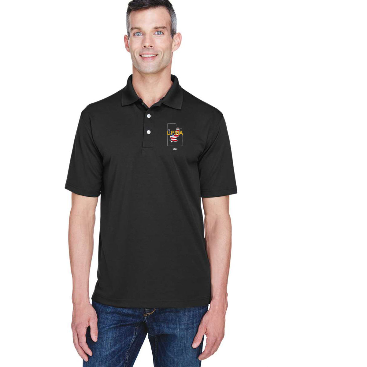 UTAH  State Logo unisex Performance Polo Shirt Embroidered