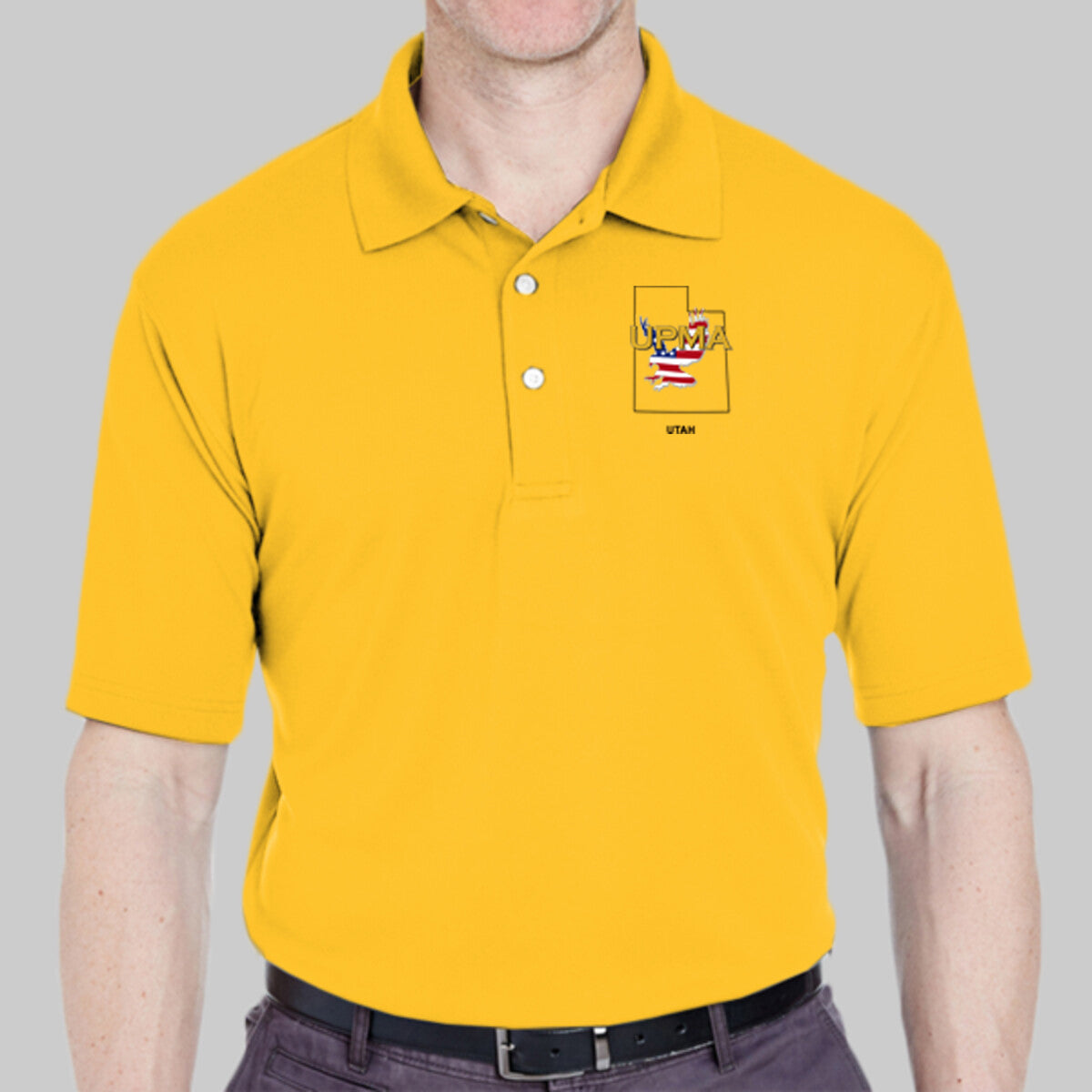 UTAH  State Logo unisex Performance Polo Shirt Embroidered
