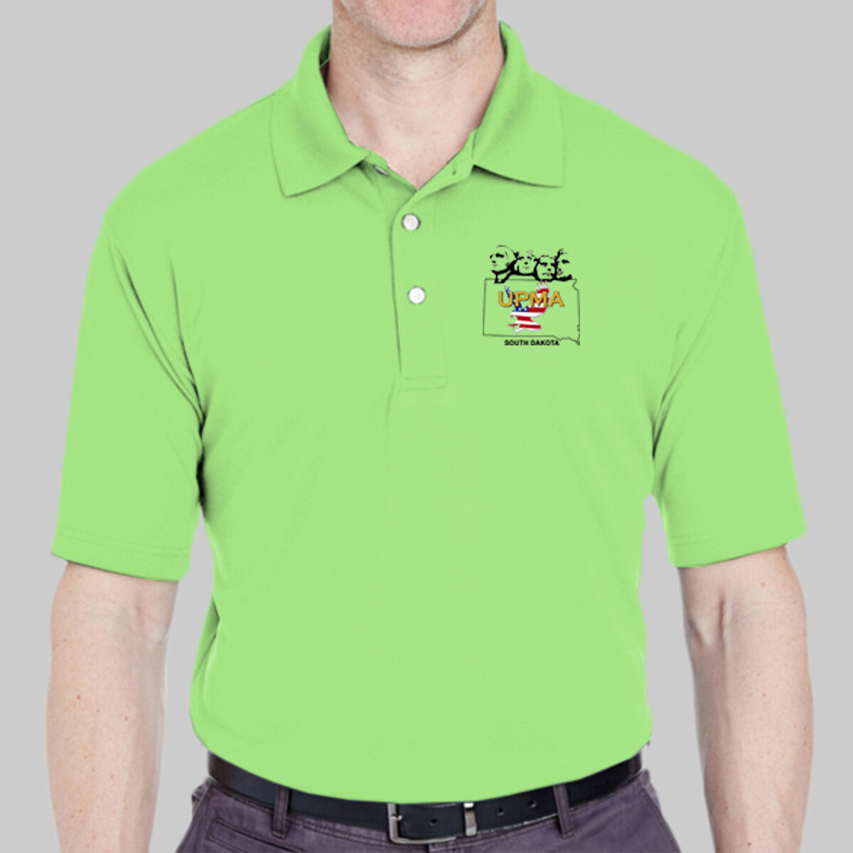 SOUTH DAKOTA State Logo unisex Performance Polo Shirt Embroidered