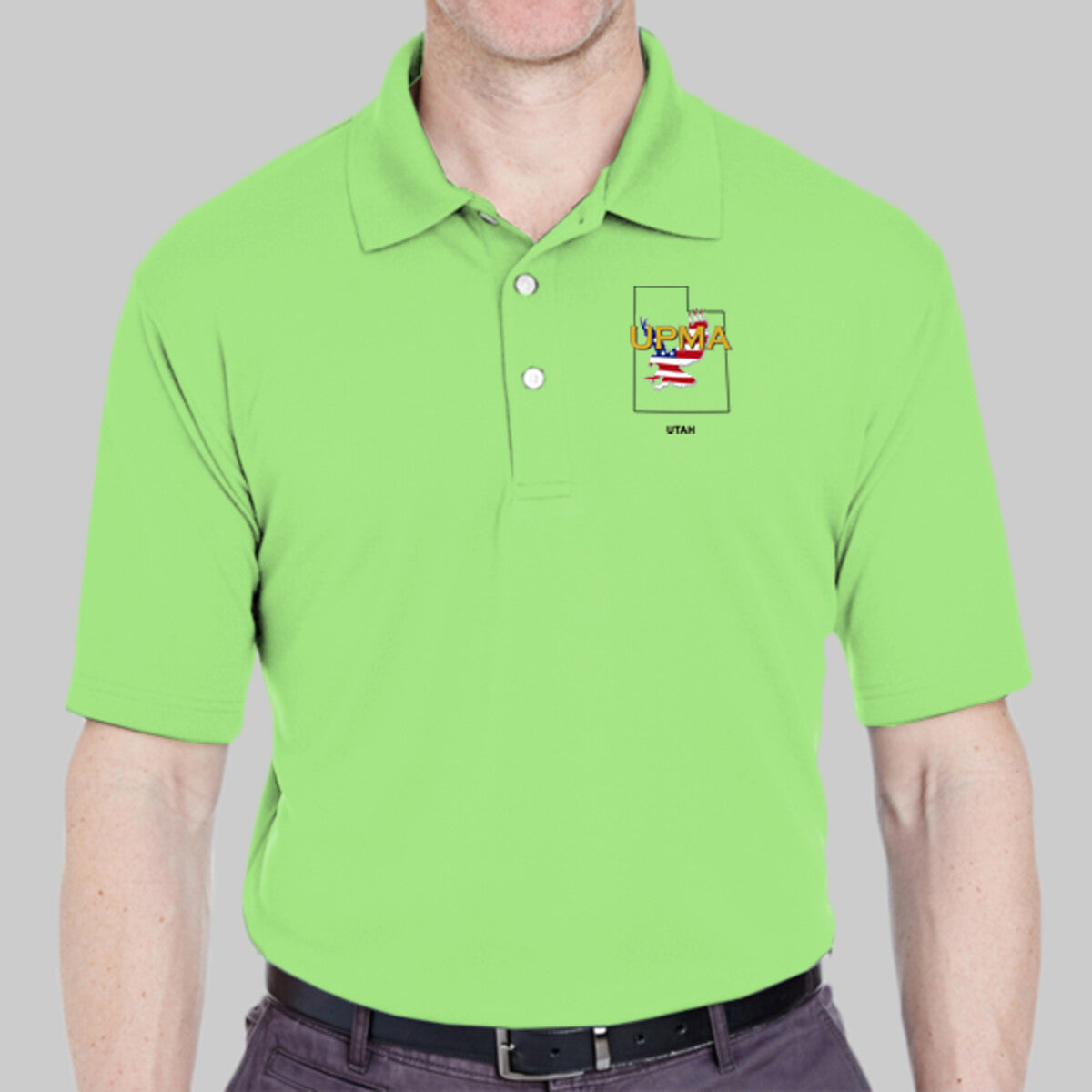 UTAH  State Logo unisex Performance Polo Shirt Embroidered
