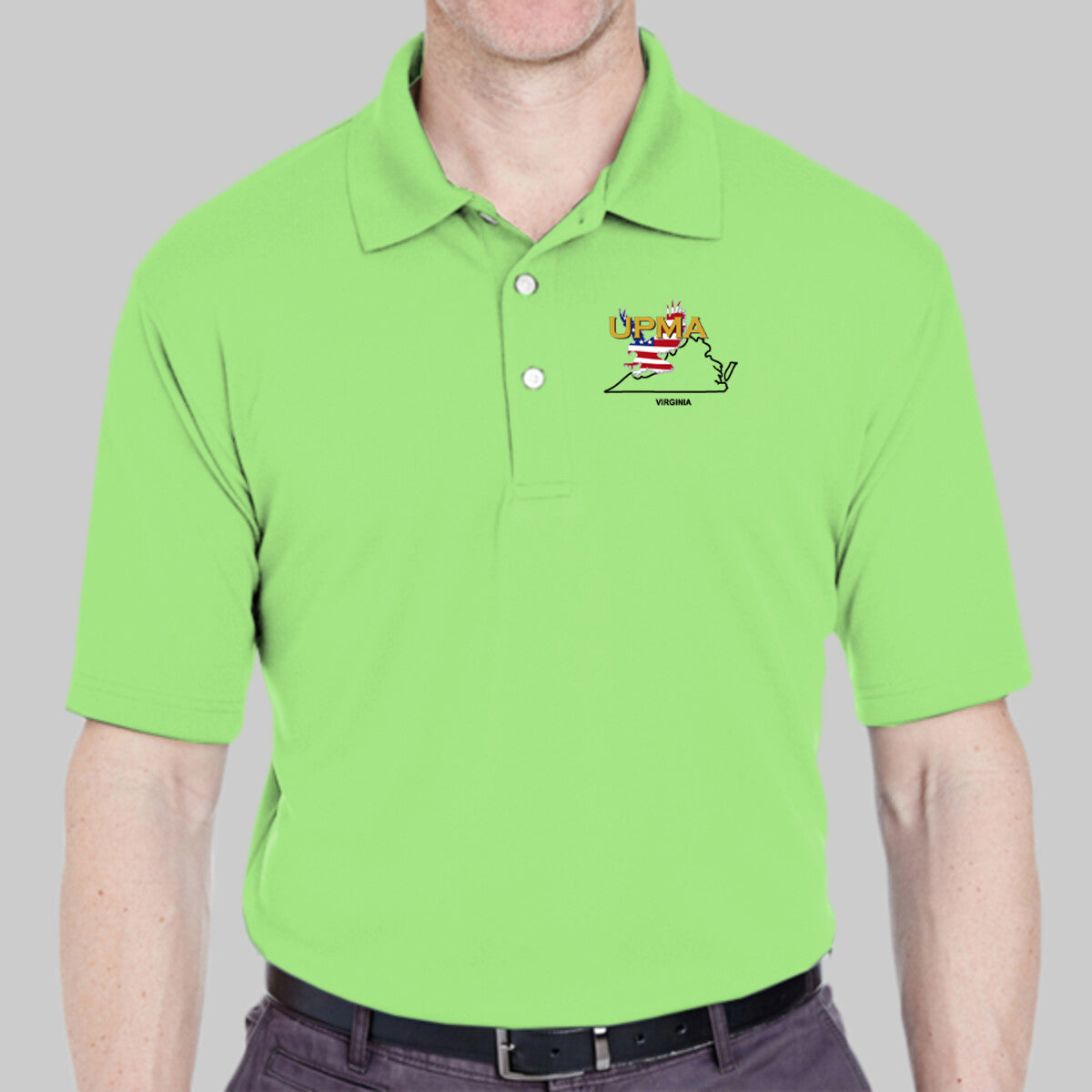 VIRGINIA State Logo unisex Performance Polo Shirt Embroidered