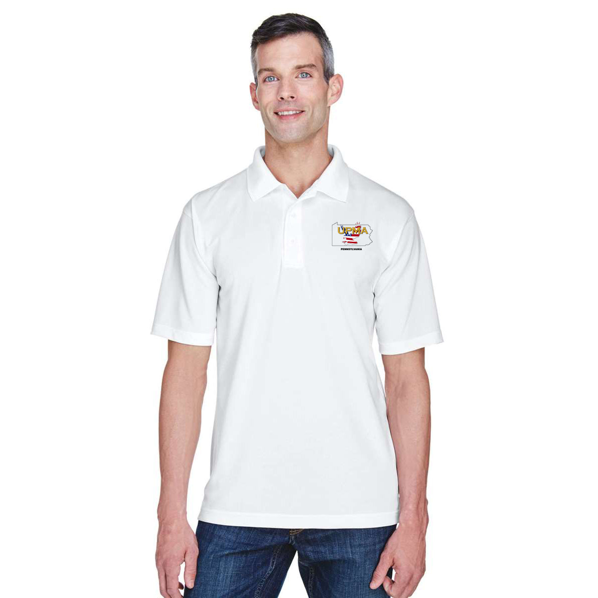PENNSYLVANIA State Logo unisex Performance Polo Shirt Embroidered