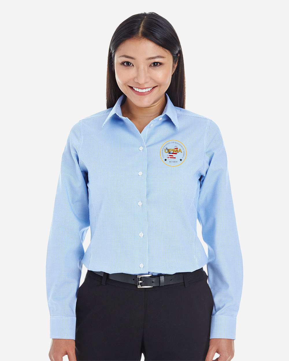 RETIRED Logo Embroidered Women's Crown Collection® Broadcloth Woven Dress Shirt