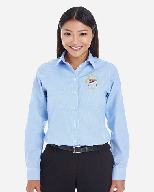 RETIRED Logo Embroidered Women's Crown Collection® Broadcloth Woven Dress Shirt