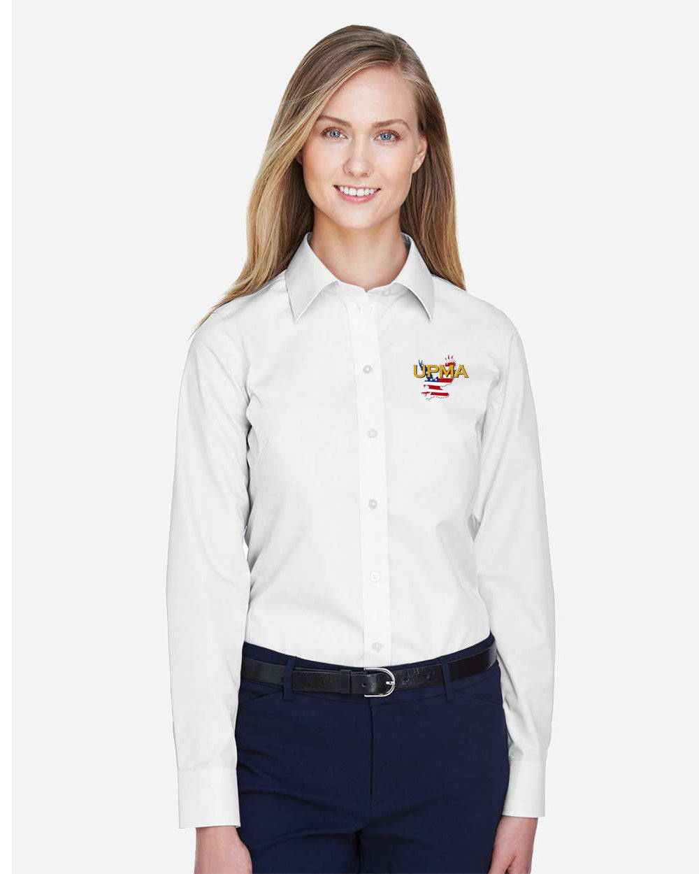 Women's Crown Collection® Broadcloth Woven Dress Shirt