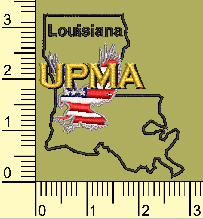 LOUISIANA Embroidered Unisex Fleece Full-Zip Vest