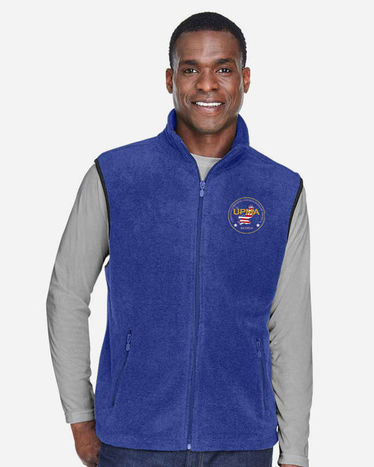 RETIRED Embroidered Unisex Fleece Full-Zip Vest