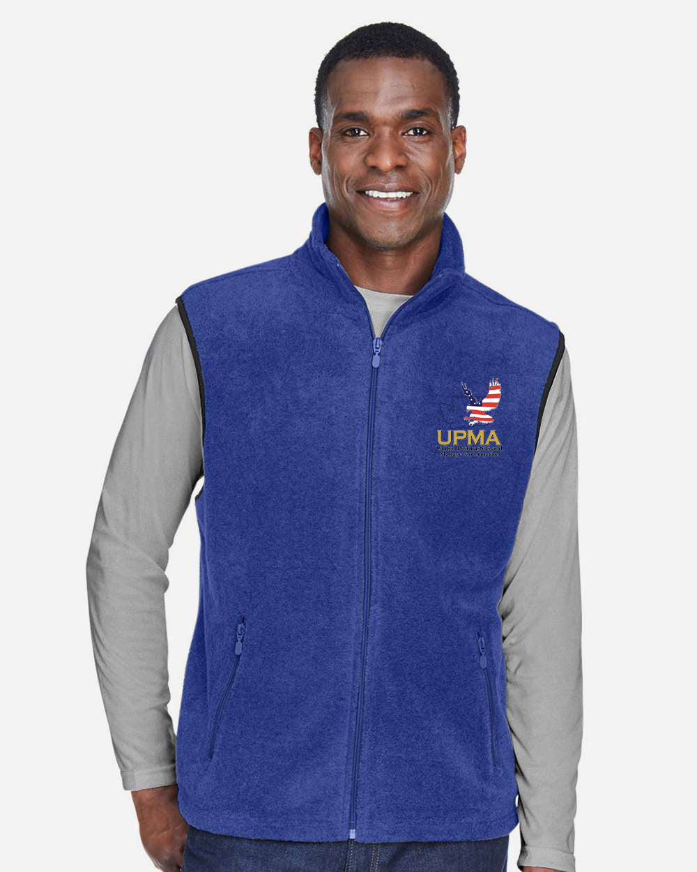 WASHINGTON STATE Embroidered Unisex Fleece Full-Zip Vest