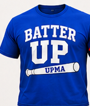 Batter Up Fan T-shirt Blue Illinois Red Indiana Support your team at the big game!
