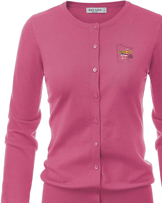 Light weight Embroidered MINNESOTA Cardigan Many Colors