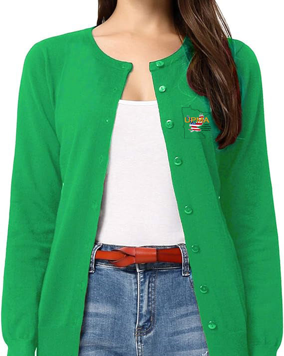 Light weight Embroidered MINNESOTA Cardigan Many Colors