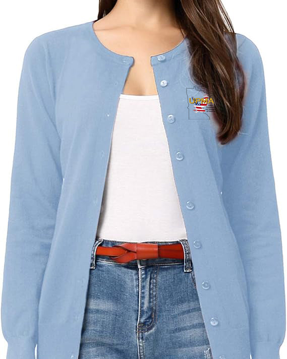 Light weight Embroidered MINNESOTA Cardigan Many Colors
