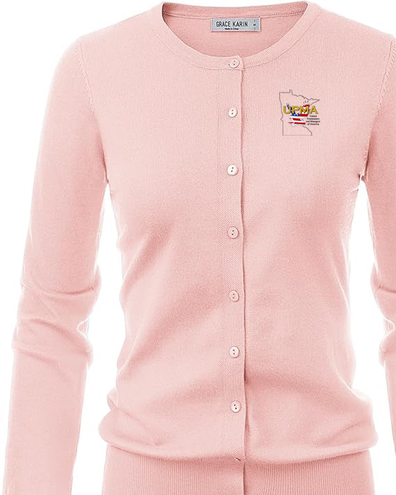 Light weight Embroidered MINNESOTA Cardigan Many Colors