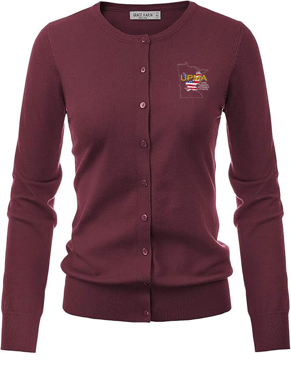 Light weight Embroidered MINNESOTA Cardigan Many Colors