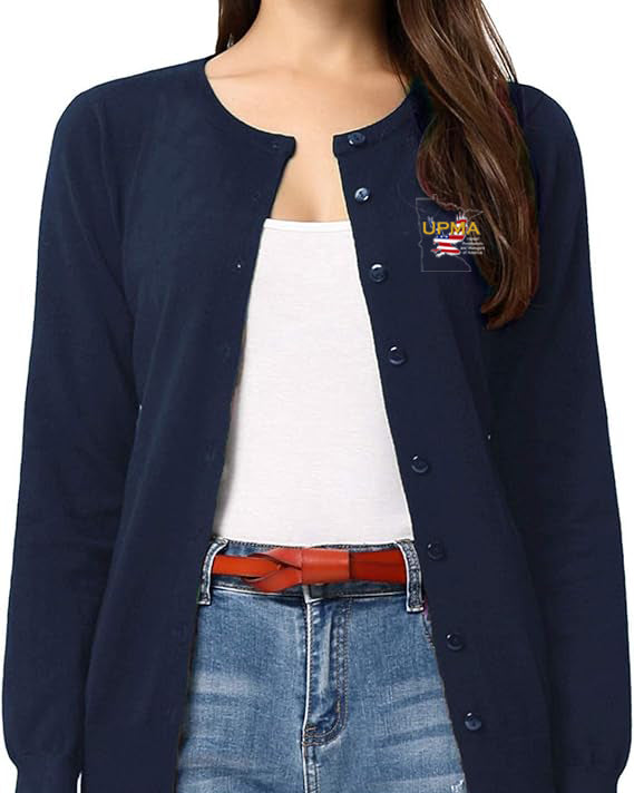 Light weight Embroidered MINNESOTA Cardigan Many Colors