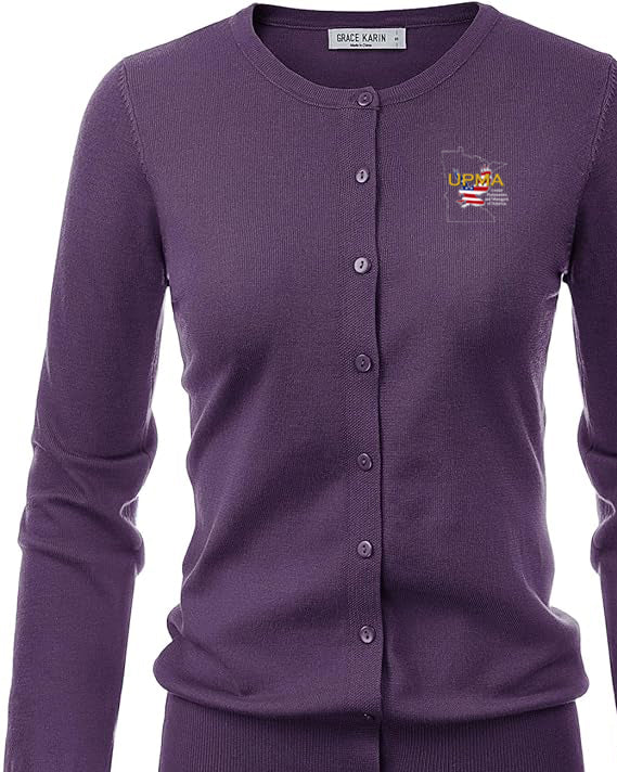 Light weight Embroidered MINNESOTA Cardigan Many Colors