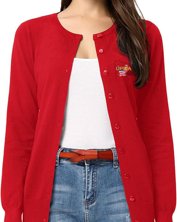 Light weight Embroidered MINNESOTA Cardigan Many Colors