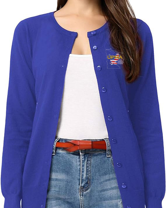 Light weight Embroidered MINNESOTA Cardigan Many Colors