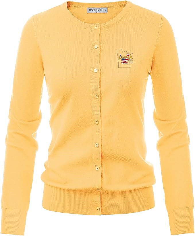 Light weight Embroidered MINNESOTA Cardigan Many Colors