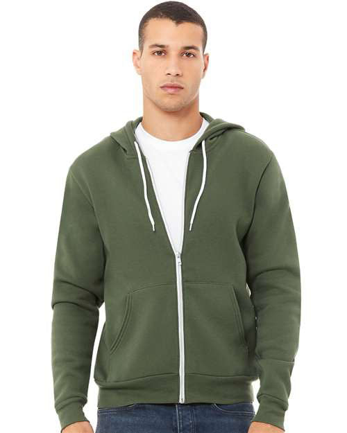 Embroidered PUERTO RICO VIRGIN ISLANDS Unisex Sponge Fleece Full-Zip Hoodie Sweatshirtt