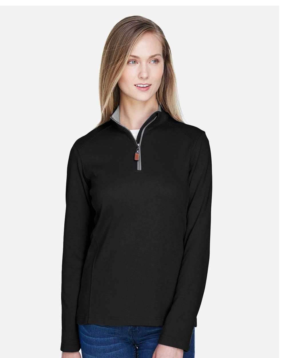 NORTH DAKOTA State Logo Ladies Embroidered Performance Quarter-Zip Pullover