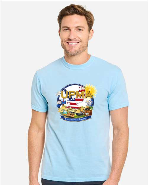 RETIRED! Everyday is Sunday Full Print  Unisex Color Garment-Dyed T-Shirt -LOTS OF COLORS!