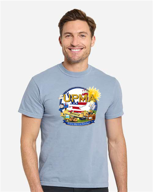 RETIRED! Everyday is Sunday Full Print  Unisex Color Garment-Dyed T-Shirt -LOTS OF COLORS!