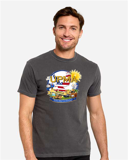 RETIRED! Everyday is Sunday Full Print  Unisex Color Garment-Dyed T-Shirt -LOTS OF COLORS!