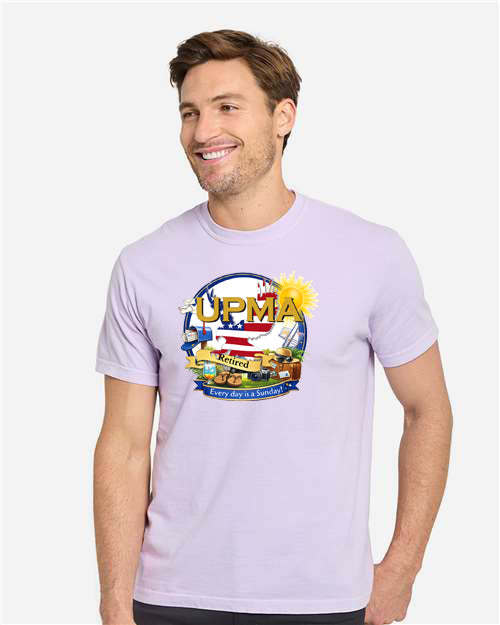 RETIRED! Everyday is Sunday Full Print  Unisex Color Garment-Dyed T-Shirt -LOTS OF COLORS!