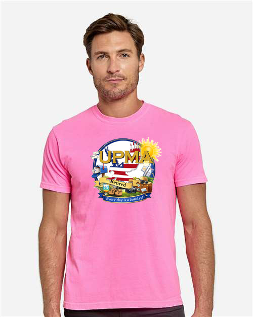 RETIRED! Everyday is Sunday Full Print  Unisex Color Garment-Dyed T-Shirt -LOTS OF COLORS!