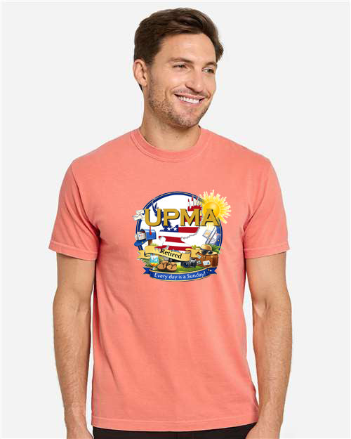 RETIRED! Everyday is Sunday Full Print  Unisex Color Garment-Dyed T-Shirt -LOTS OF COLORS!