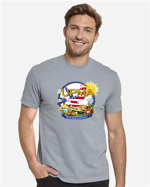 RETIRED! Everyday is Sunday Full Print  Unisex Color Garment-Dyed T-Shirt -LOTS OF COLORS!