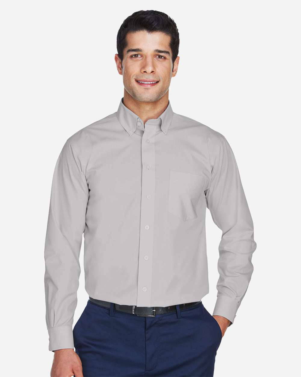 HAWAII Logo Embroidered Men's Crown Collection® Broadcloth Woven Dress Shirt