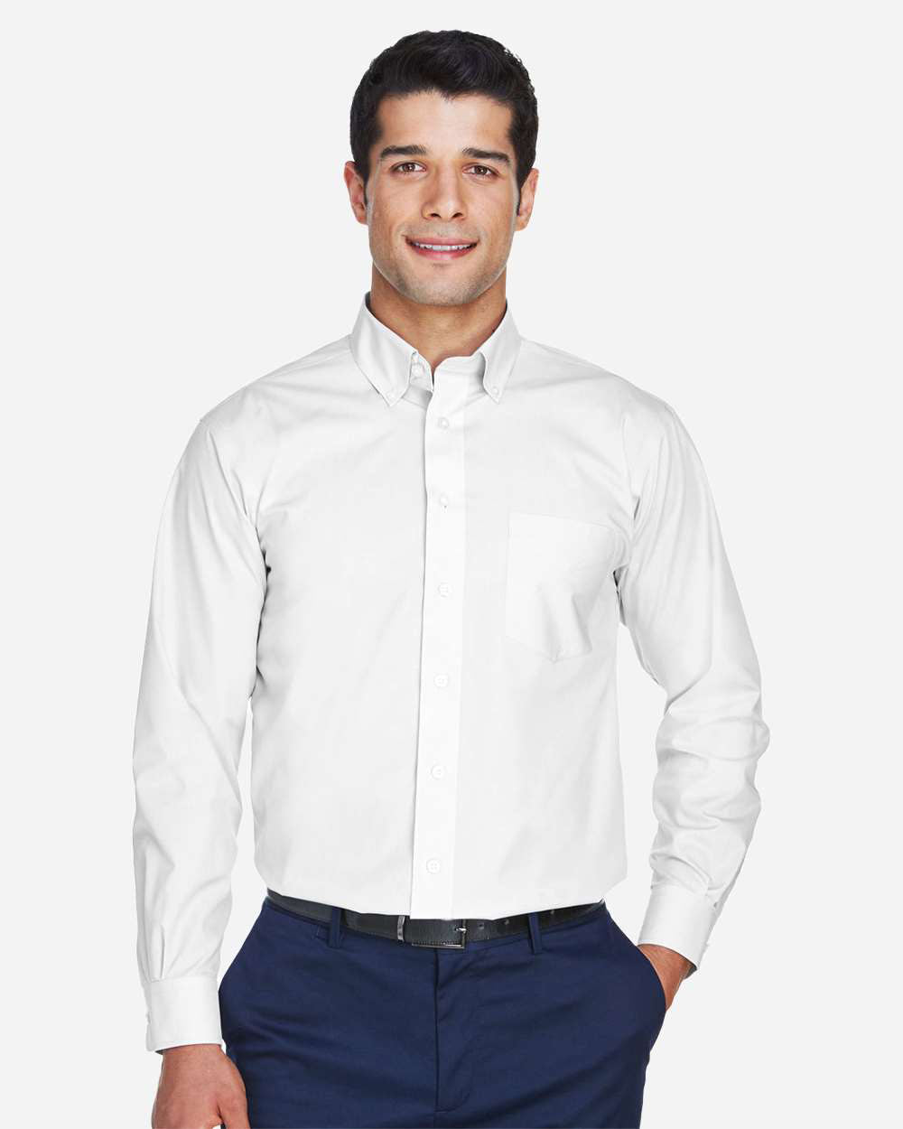 HAWAII Logo Embroidered Men's Crown Collection® Broadcloth Woven Dress Shirt
