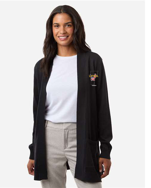 VERMONT Logo Embroidered Women's New Classics Open Cardigan Sweater