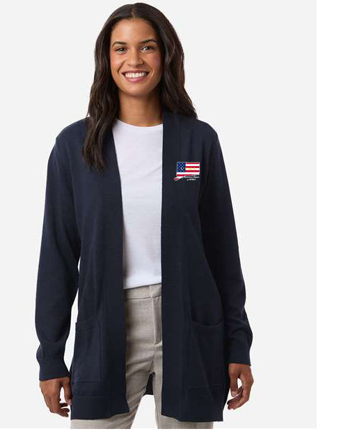 CONNECTICUT  Logo Embroidered Women's New Classics Open Cardigan Sweater