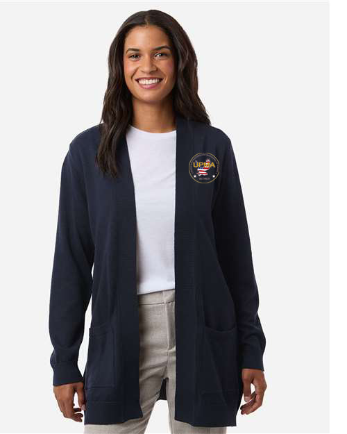 RETIRED  Logo Embroidered Women's New Classics Open Cardigan Sweater