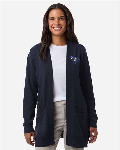 SOUTH CAROLINA Logo Embroidered Women's New Classics Open Cardigan Sweater