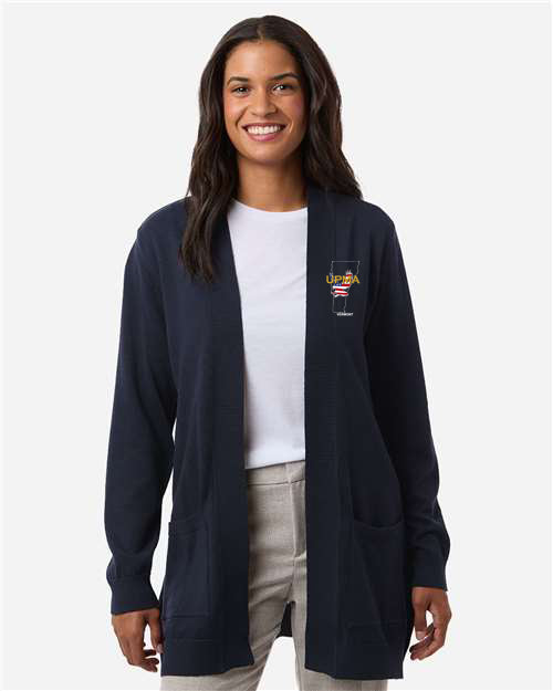 VERMONT Logo Embroidered Women's New Classics Open Cardigan Sweater