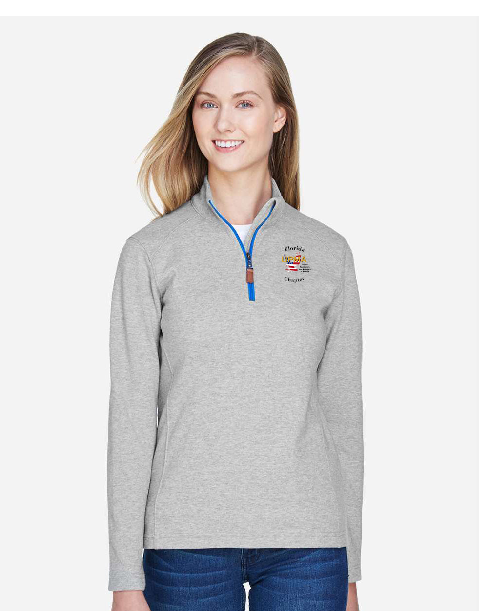 FLORIDA CHAPTER Logo Ladies Embroidered Performance Quarter-Zip Pullover