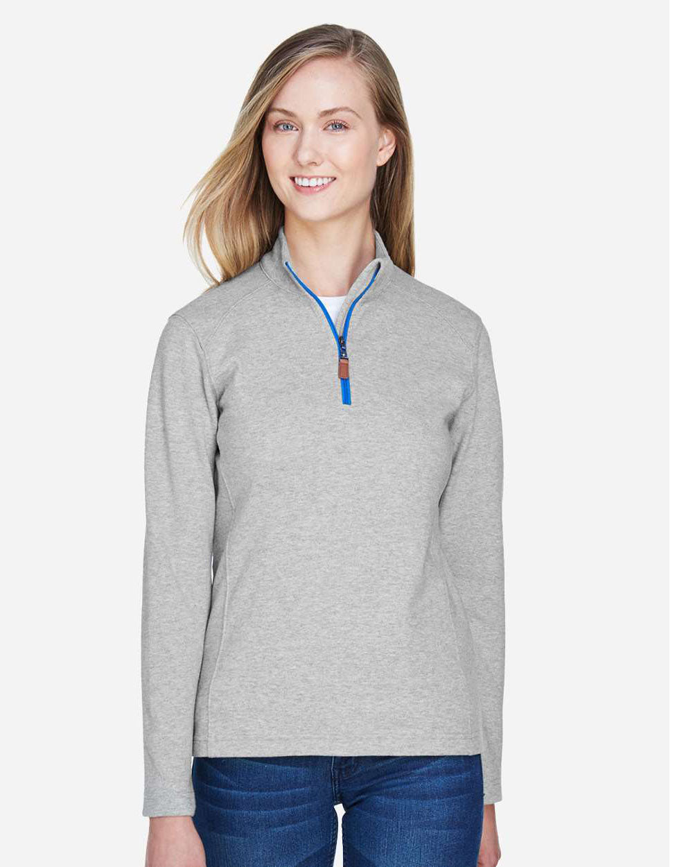 NORTH DAKOTA State Logo Ladies Embroidered Performance Quarter-Zip Pullover