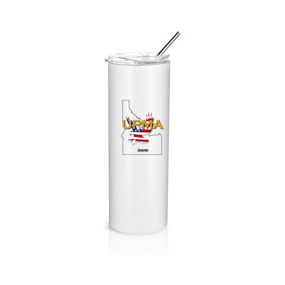 IDAHO  State Logo Stainless Steel Tumbler with Lid 20 oz.