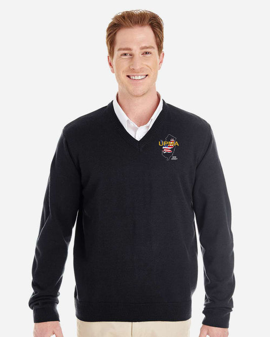 NEW JERSEY  Embroidered Unisex Pilbloc™ V-Neck Sweater