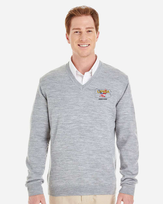 PENNSYLVANIA  Embroidered Unisex Pilbloc™ V-Neck Sweater