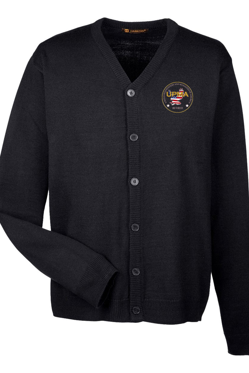 RETIRED  Embroidered Men's  Classics  Button Cardigan Sweater