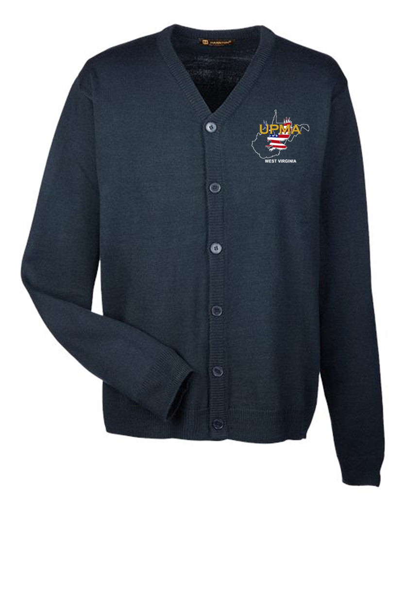 WEST VIRGINIA Embroidered Men's  Classics  Button Cardigan Sweater