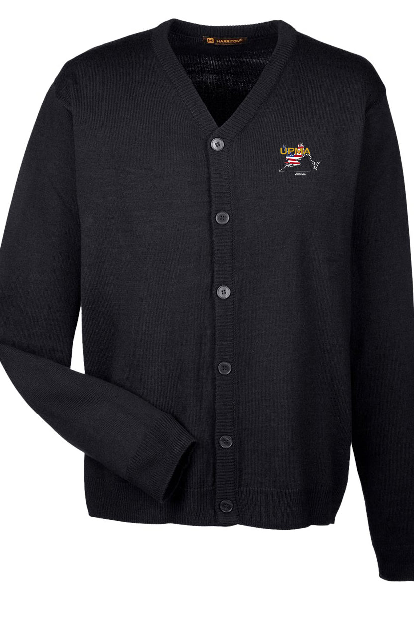 VIRGINIA Embroidered Men's  Classics  Button Cardigan Sweater
