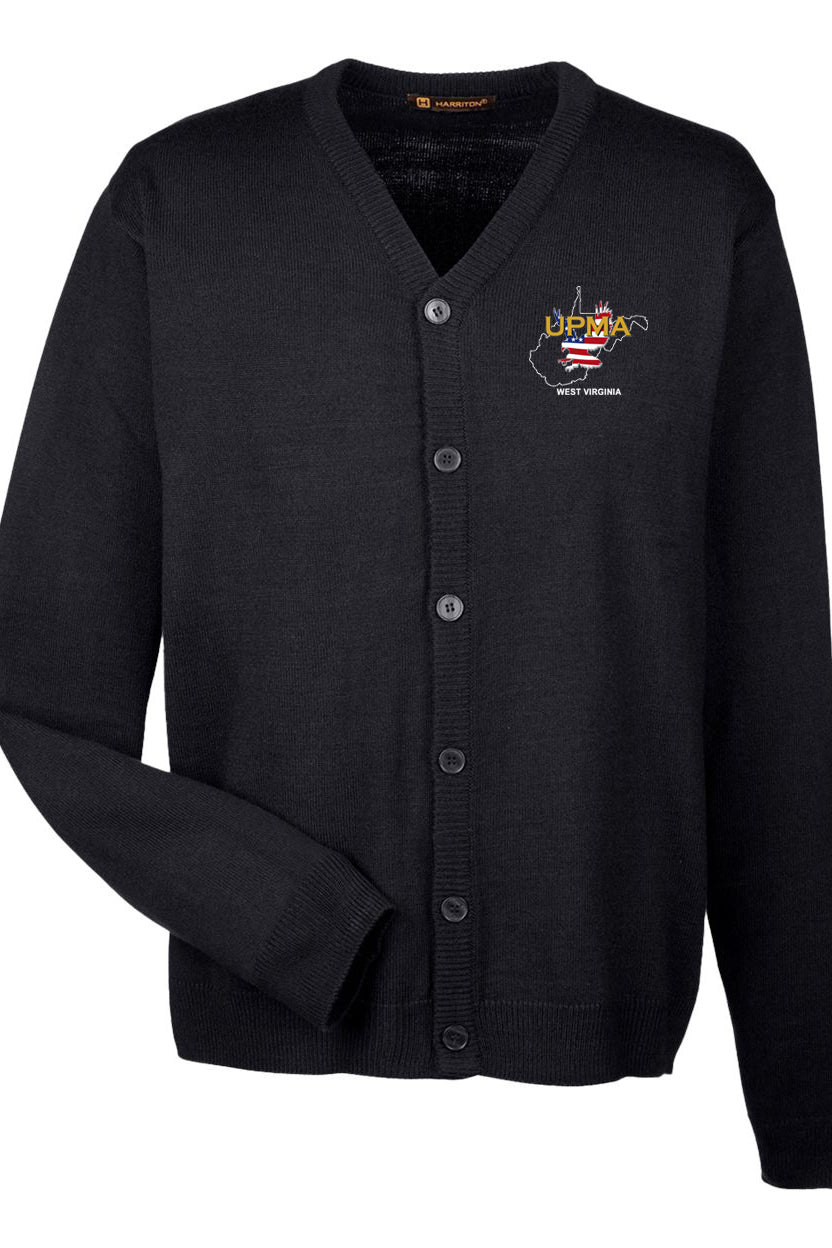WEST VIRGINIA Embroidered Men's  Classics  Button Cardigan Sweater