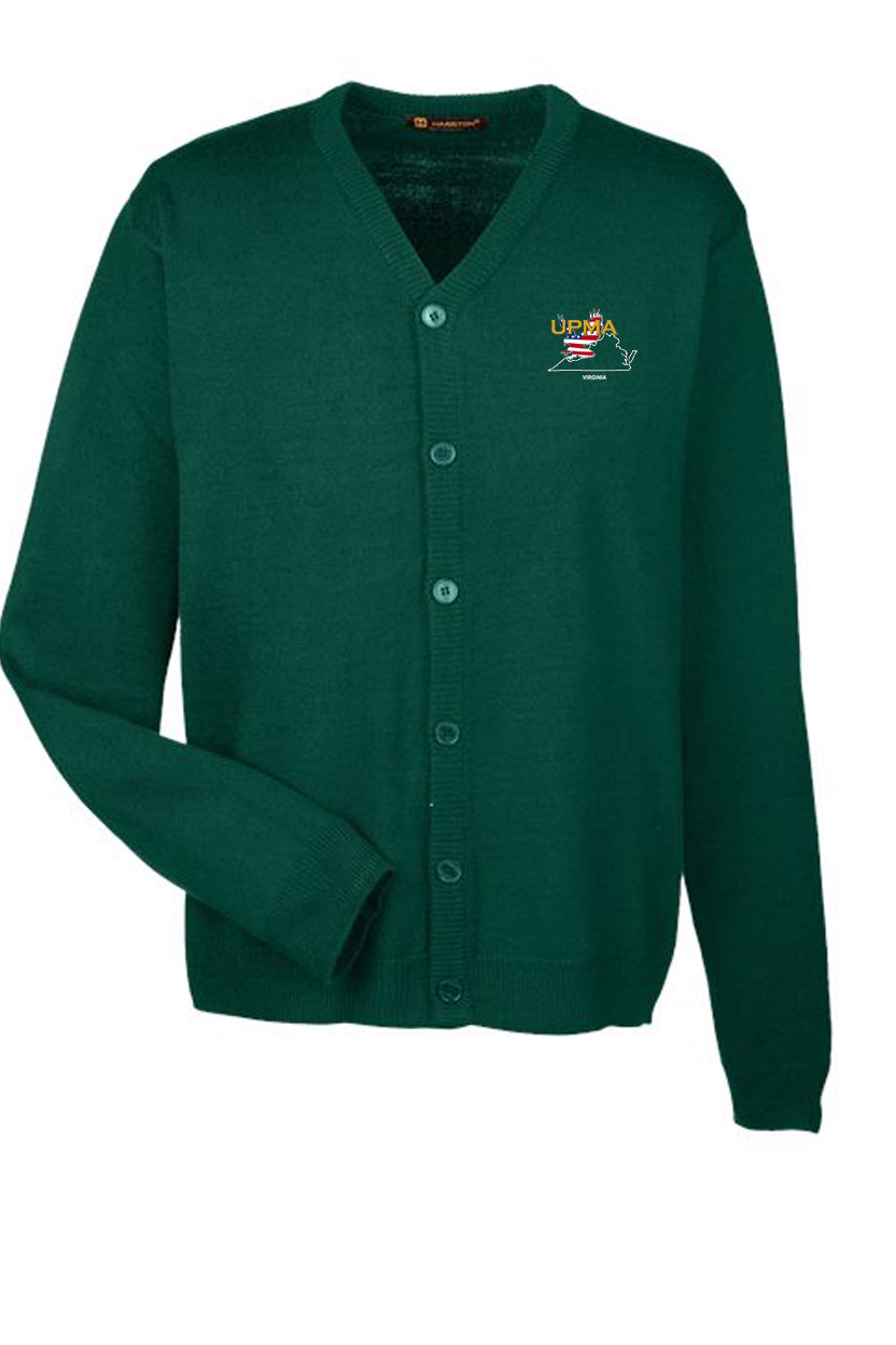 VIRGINIA Embroidered Men's  Classics  Button Cardigan Sweater